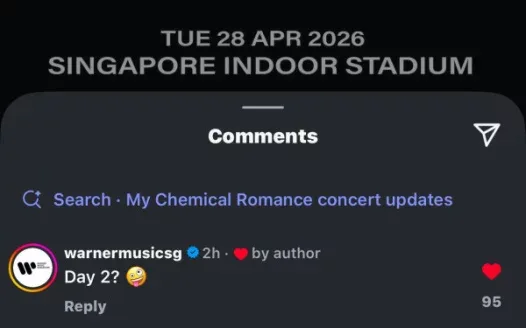 MCR Night 2 in SG!