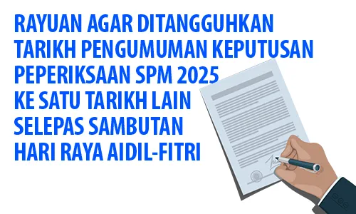 TARIKH PENGUMUMAN KEPUTUSAN PEPERIKSAAN SPM 2025