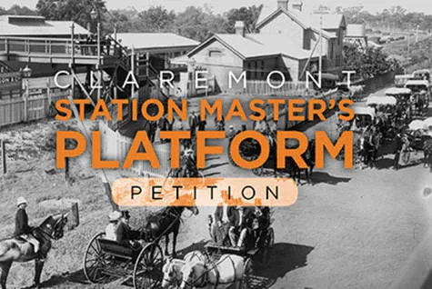 The Claremont Station Master's Platform