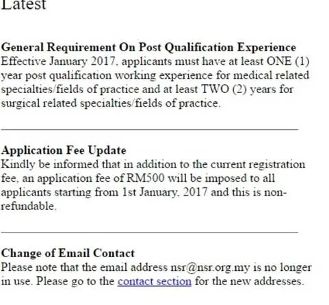 NSR Qualification - We don't agree for the new ruling