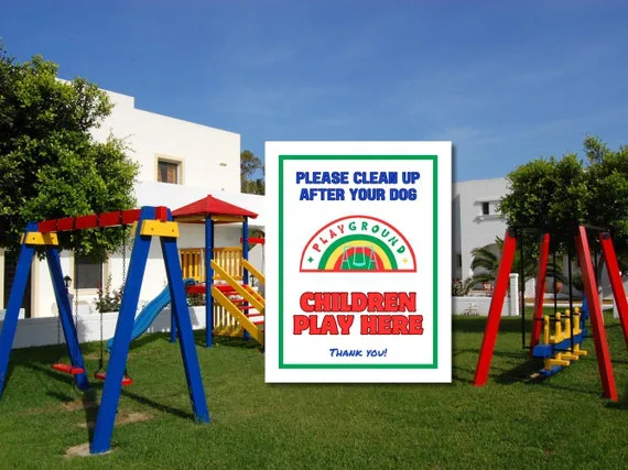 Dog free zone in Alcaidesa park! Stop the dog poo