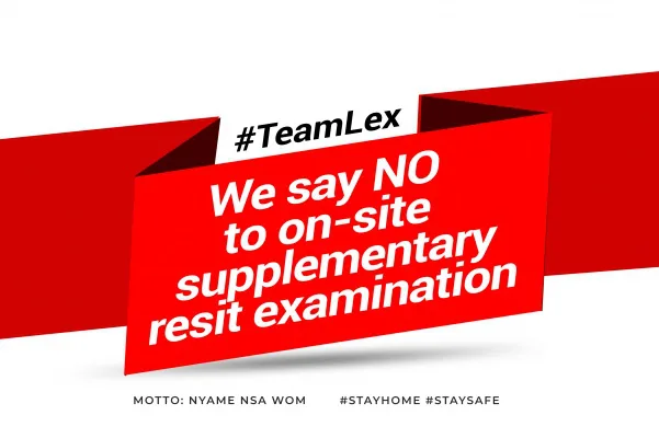 NO TO ONSITE SUPPLEMENTARY RESIT EXAMINATION