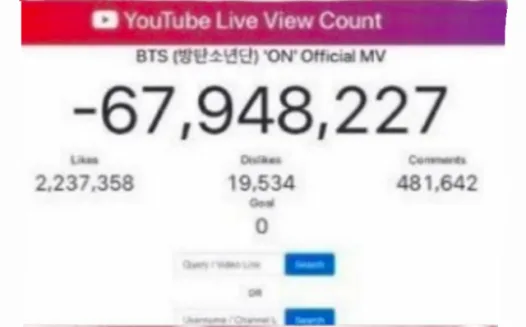 That ON by BTS get all the views that Youtube has deleted.