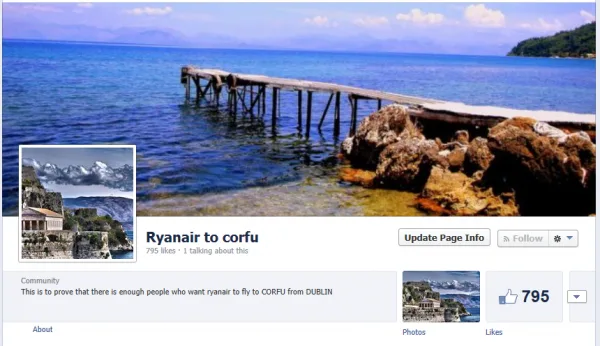 Ryanair to fly to corfu from dublin
