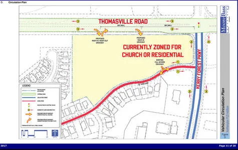 AGAINST REZONING OF LAND AT THE CORNER OF THOMASVILLE ROAD AND KERRY FOREST PARKWAY FROM CHURCH TO COMMERCIAL USE
