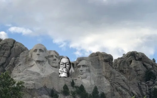 My face to replace Roosevelt on Mount Rushmore