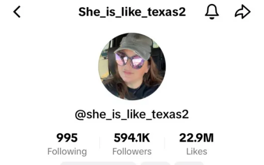 Remove User 'She_is_like_Texas2' from TikTok for Inappropriate Behavior