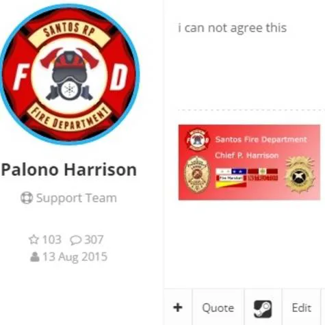 Keep Palono Fired from SFD