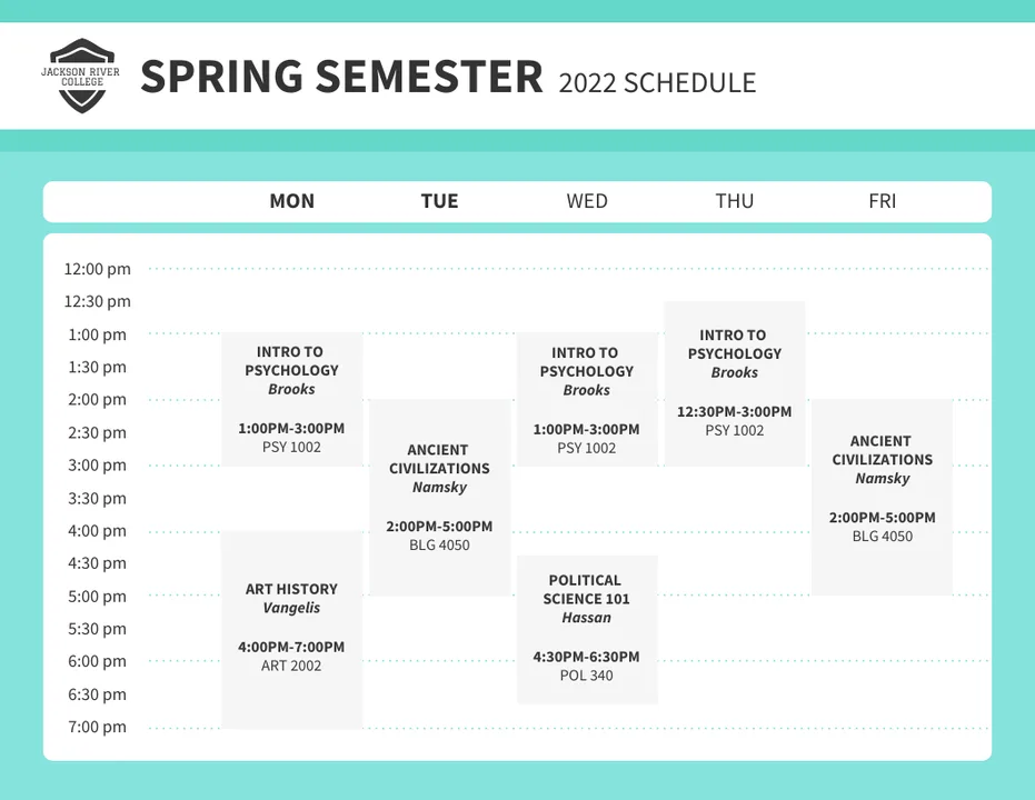 Fair Timetable for SE IT