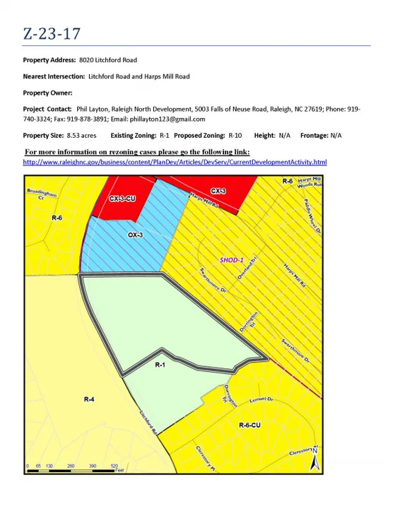 No Rezone- Litchford Road