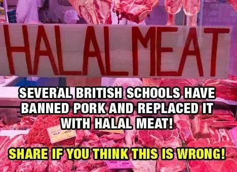 stop forcing our school kids to eat halal meat