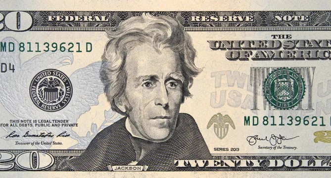 Kick Andrew Jackson off of 20 Dollar Bill