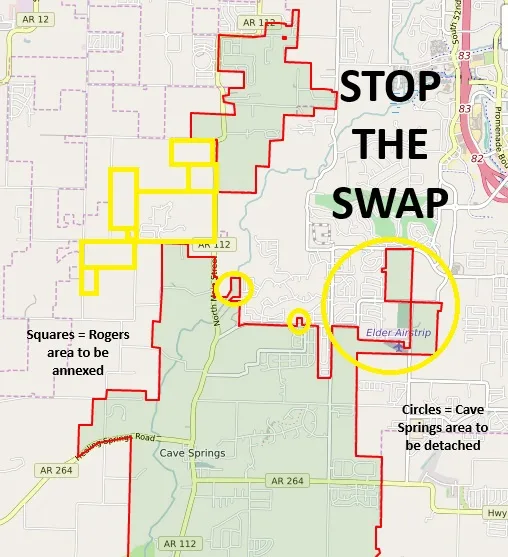OPPOSE THE CAVE SPRINGS/ROGERS LAND SWAP