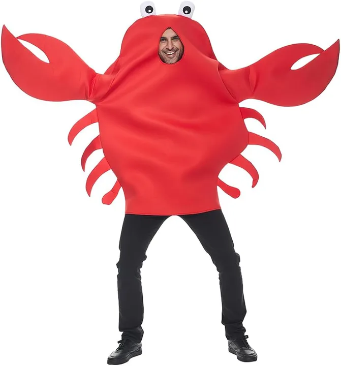 Karkat dresses as a crab for halloween
