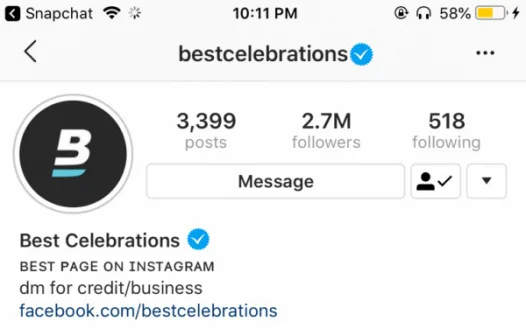 Get @bestcelebrations verified on Instagram.