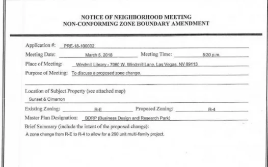 Say NO to Apartments at Cimarron & Sunset! (Application# Pre-18-100002)