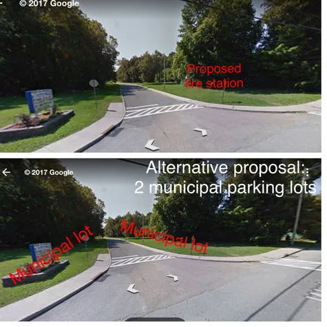 Vote NO to building fire station on Sargent School property
