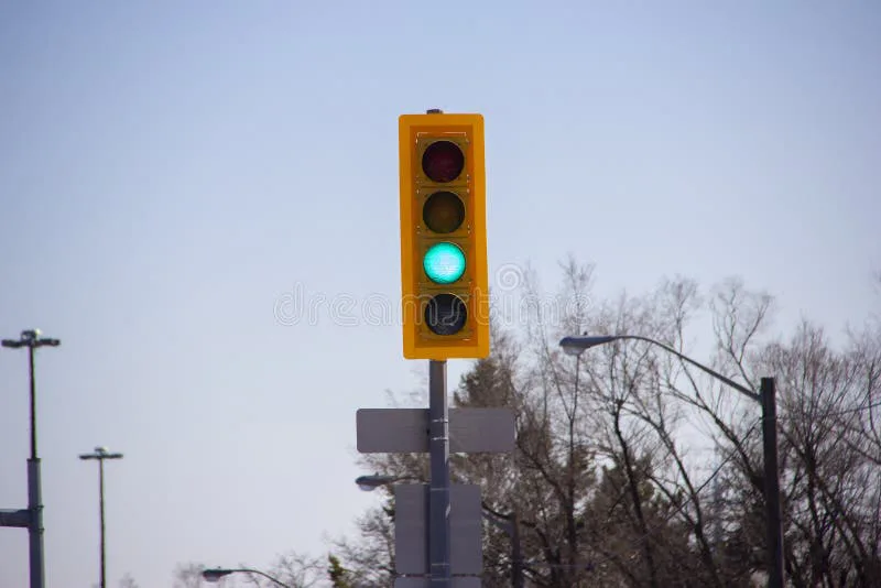 Woodlake and Burbank 4-Way Stoplight