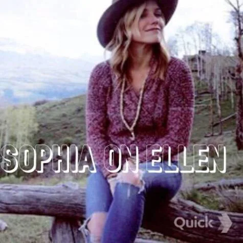 Sophia on Ellen