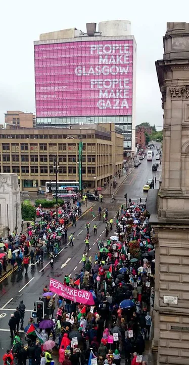 RAISE THE PALESTINIAN FLAG OVER GLASGOW CITY CHAMBERS 