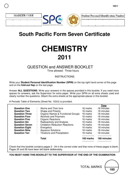 XXX Lower grade boundaries for CHEMISTRY UNIT 4 2016