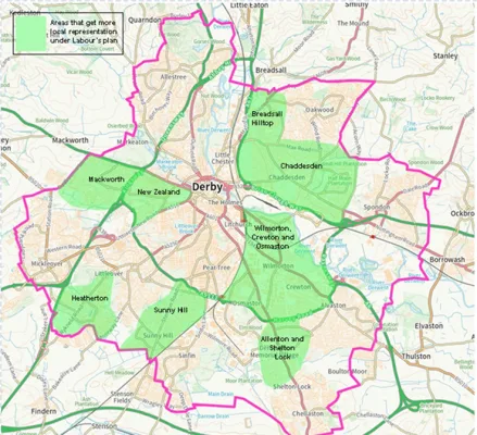 Back Local Representation for Local Communities In Derby
