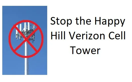 Stop the Happy Hill Verizon Cell Tower