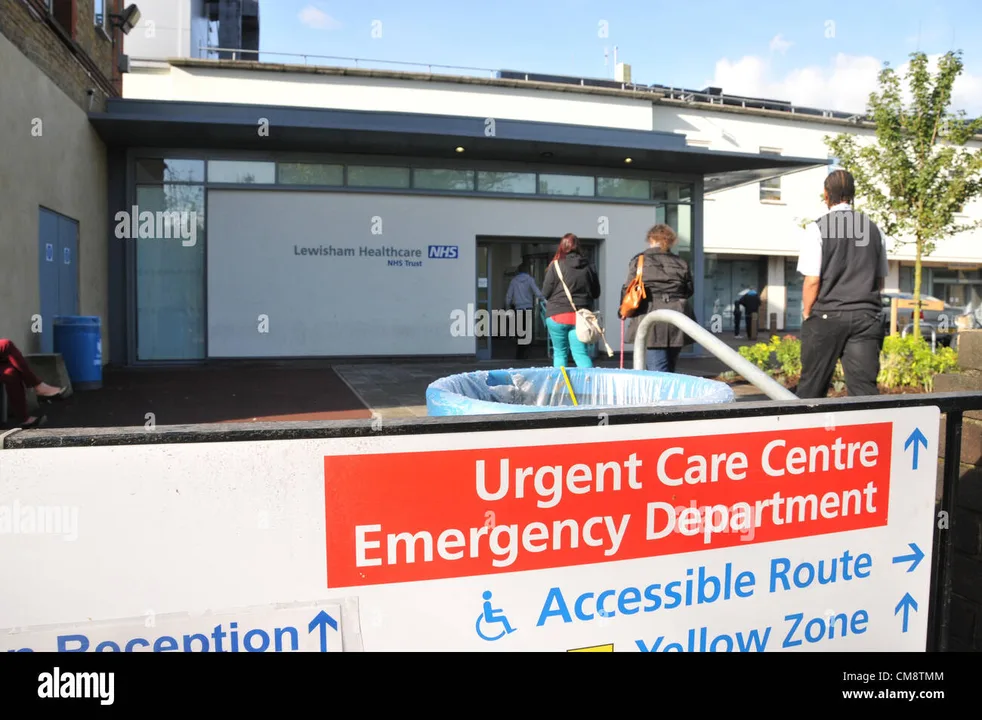 LEWISHAM HOSPITAL A and E.