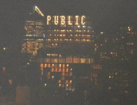 TURN OUT THE LIGHTED SIGN AT PUBLIC HOTEL