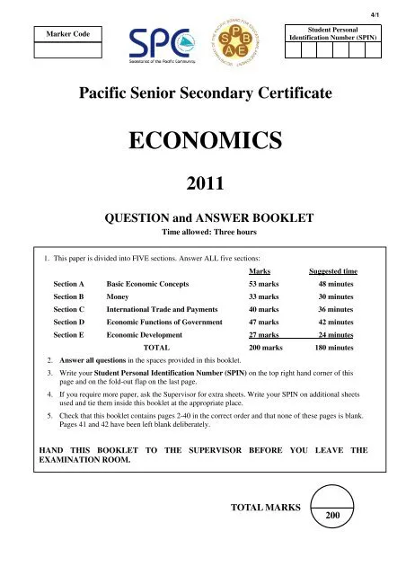 NO RE EXAM OF ECONOMICS