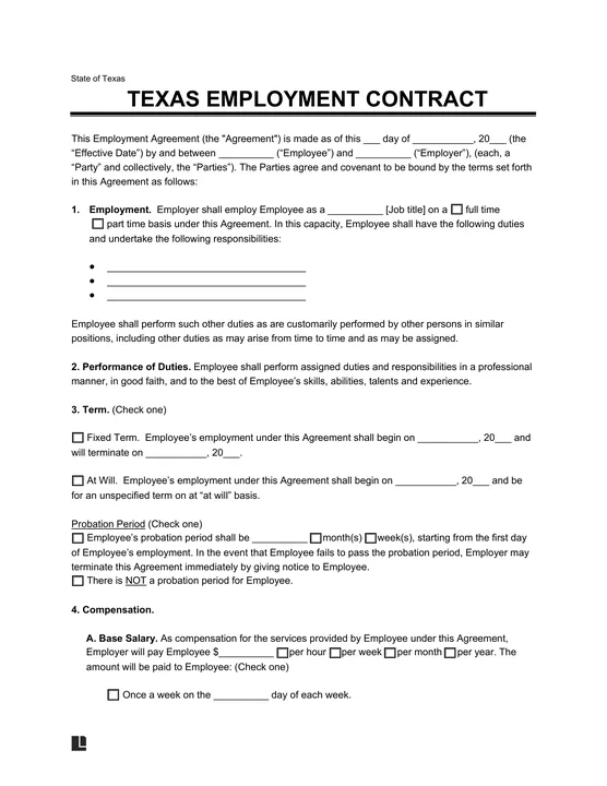 Texas Employees' Rights