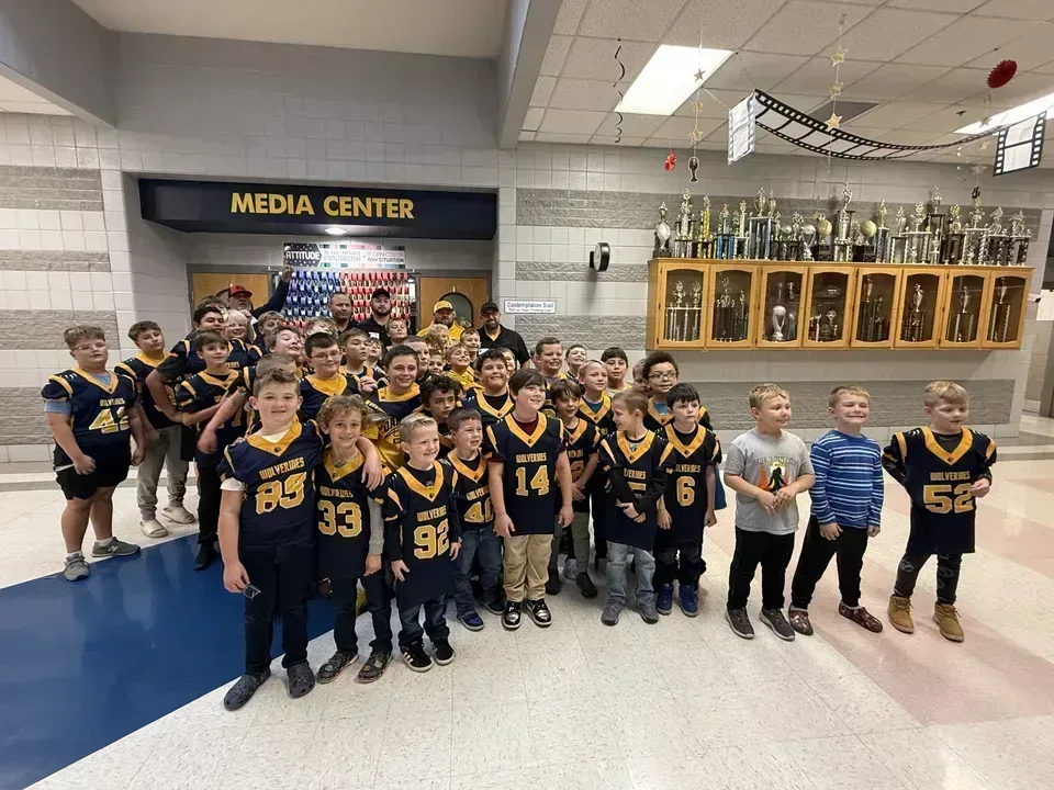 Oak Hill Elementary Wolverines Practice Football Field