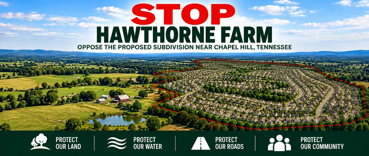 STOP HAWTHORNE FARM : Protect our water, land, community!