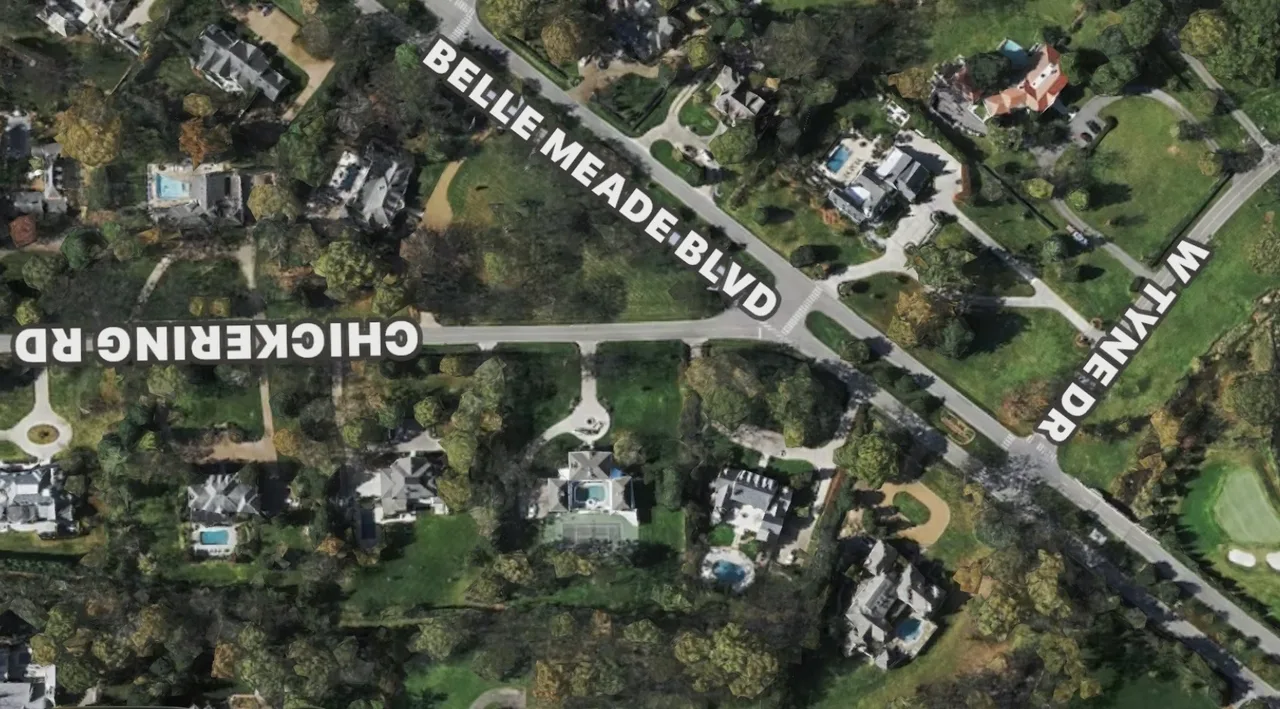 Return the Old Belle Meade Blvd Stop Sign at Chickering Rd