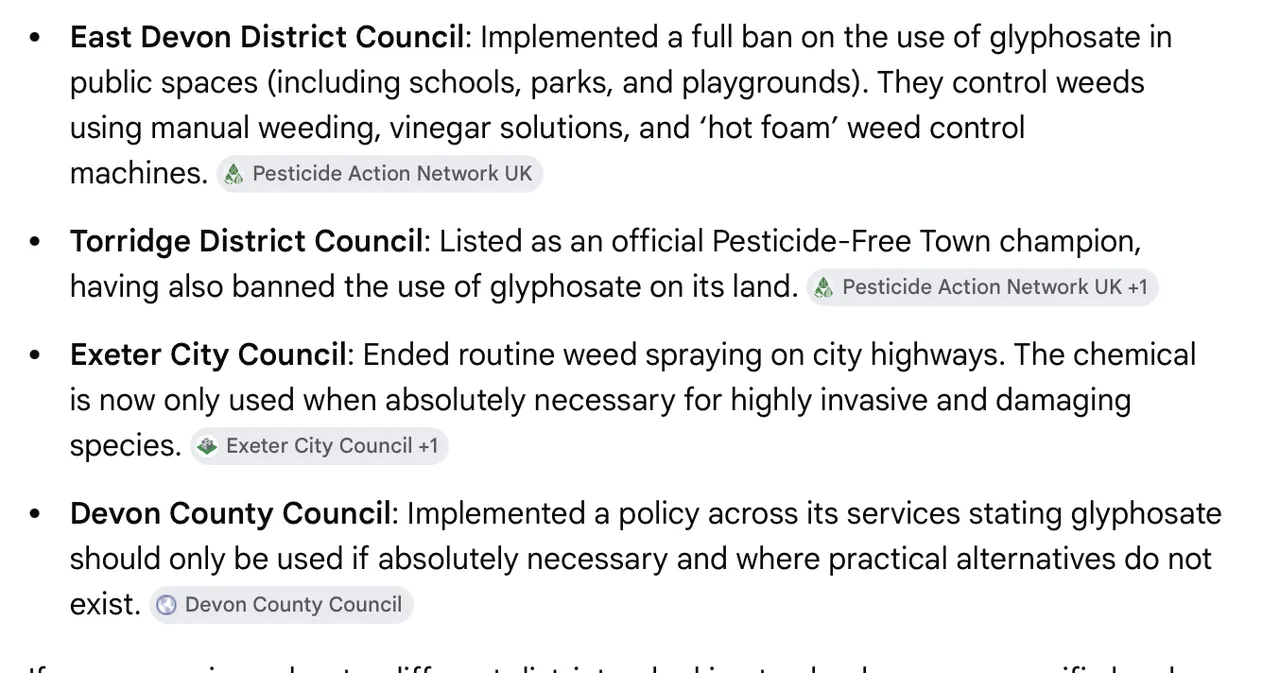 North Tawton Town Council Please DON'T USE GLYPHOSATE
