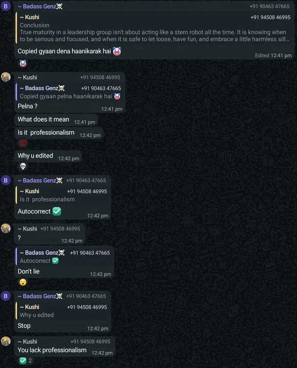 Petition to the Group Leader