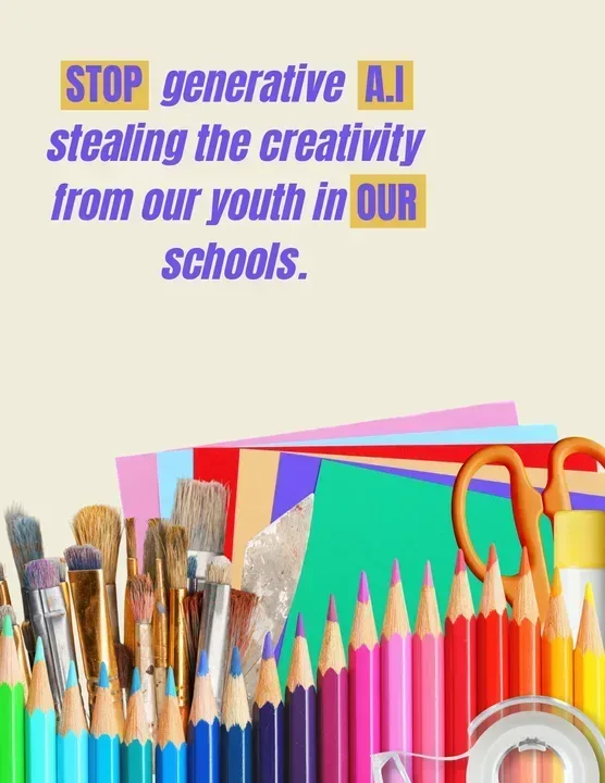 STOP GEN A.I STEALING CREATIVITY FROM THE YOUTH IN SCHOOL