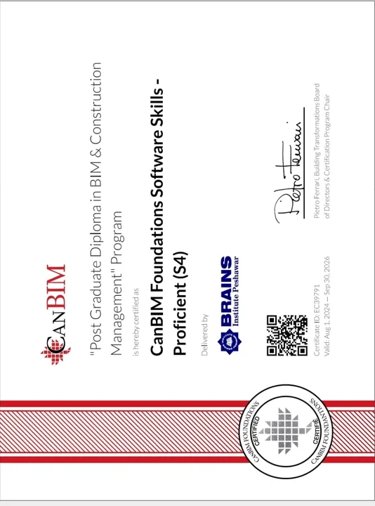 Issue CanBIM Certification to July 2025 BIM Batch