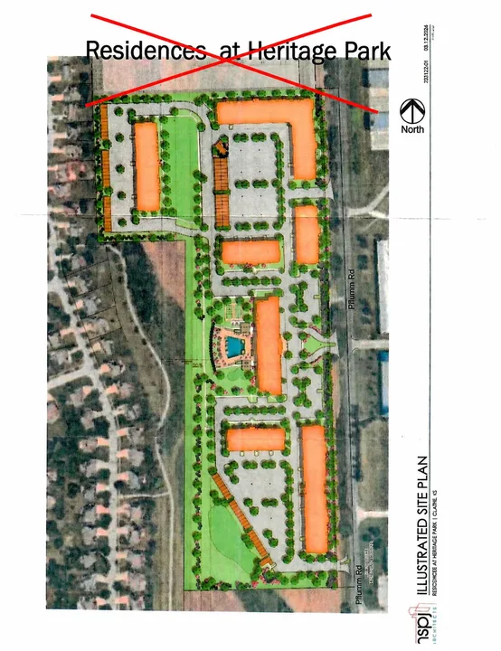 Deny Proposal for R4 apartment complex near Heritage Park
