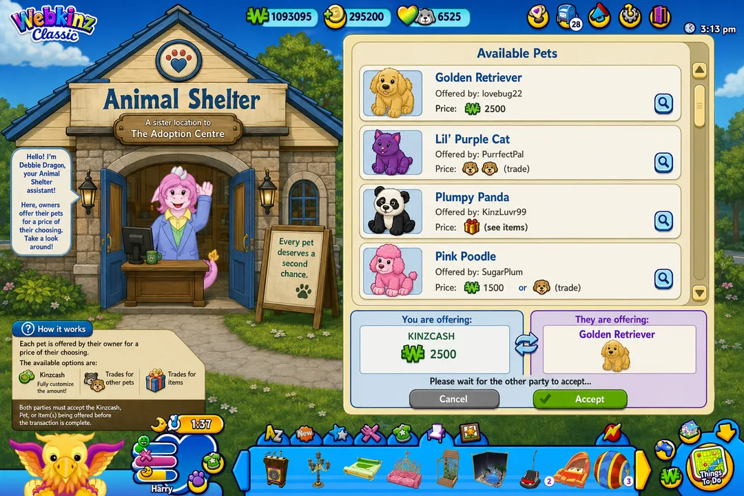 Give Webkinz Classic an Animal Shelter!