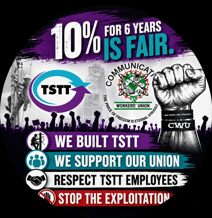 TSTT workers deserve 10% over 6 years upon highest profit de