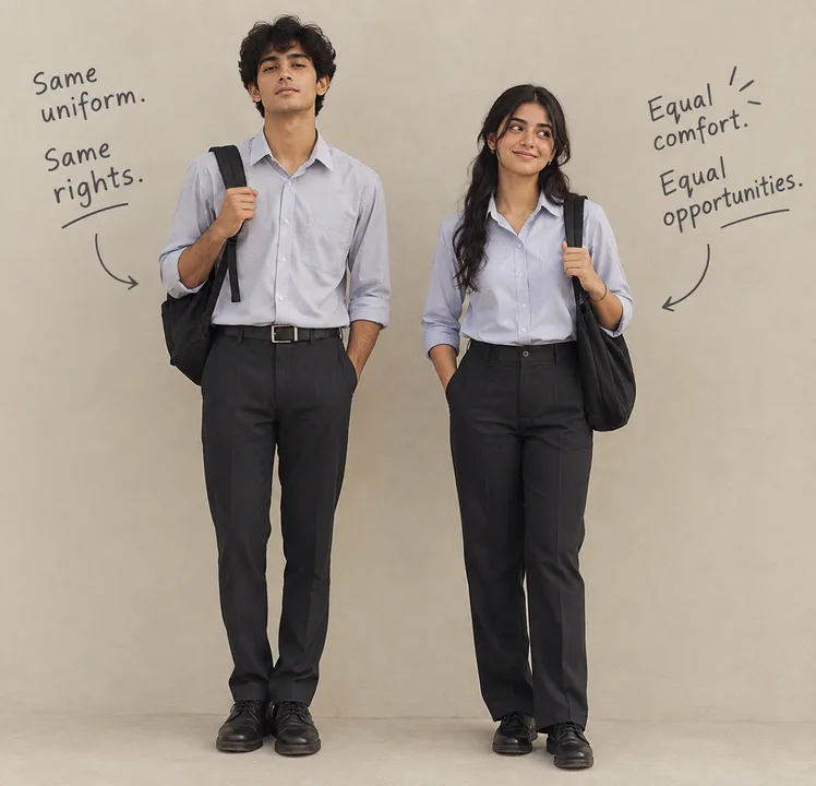 A Comfortable and Equal Uniform for Kerala Degree Students.