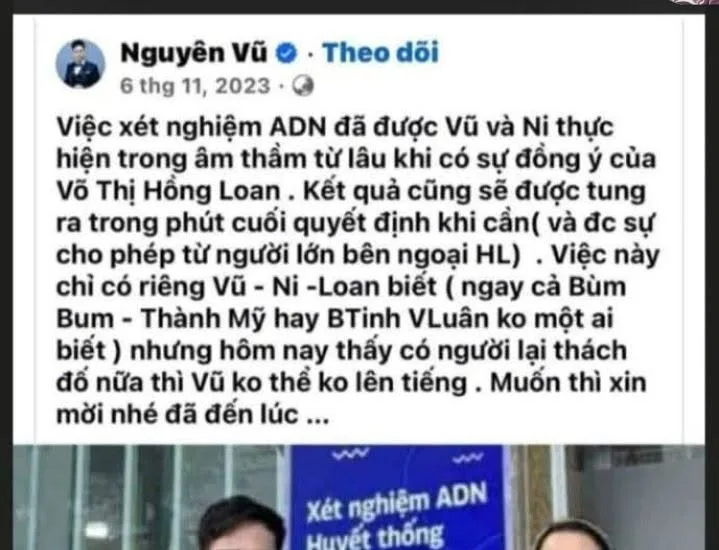 Yêu cầu Loan - Thái - Vũ công khai làm rõ thông tin ADN